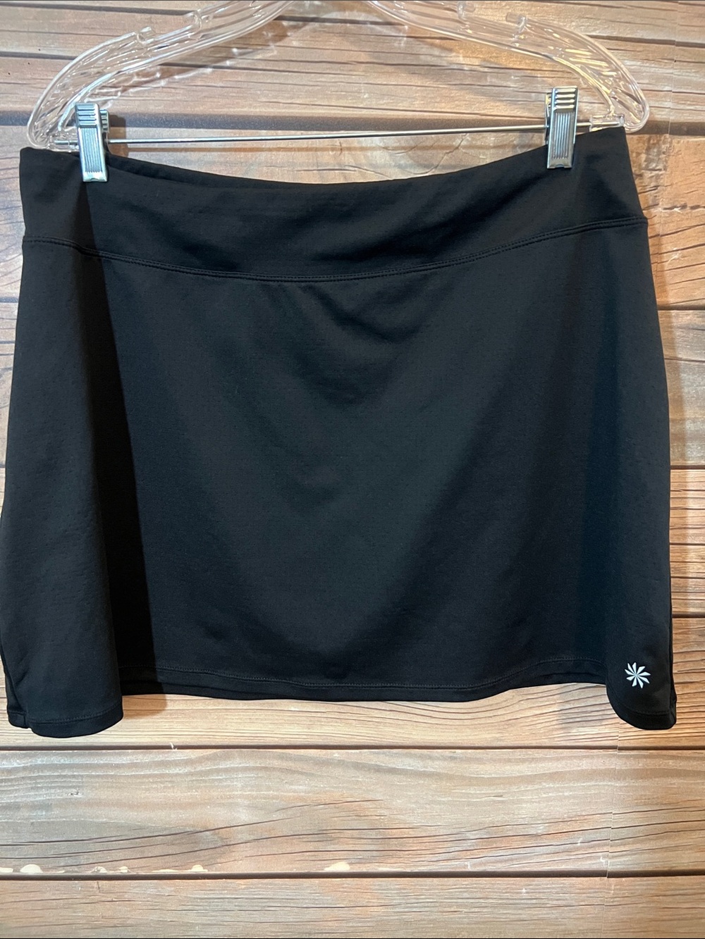 Athleta Black Active Mini Skirt Size LT Like New